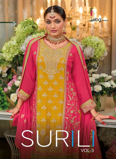 Surili Vol 3 By Eba Chinon Readymade Suits Orders In India Catalog